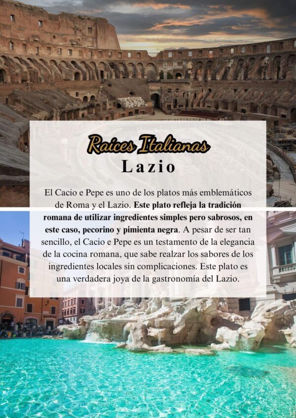 Raices Italianas de la Cacio e Pepe, Italia en tus Manos – Libro de Cocina Italiana Auténtica de Chef Roberta