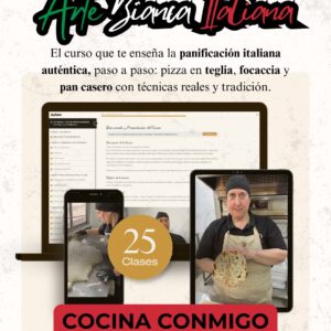 Curso de Panificación Italiana – 25 Clases con Chef Roberta | Arte Bianca Nivel Base