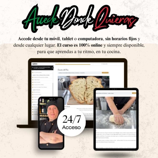 Curso de Panificación Italiana – 25 Clases con Chef Roberta | Arte Bianca Nivel Base