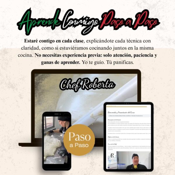 Curso de Panificación Italiana – 25 Clases con Chef Roberta | Arte Bianca Nivel Base