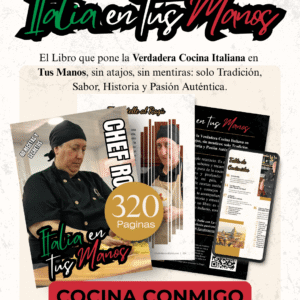 Italia en tus Manos – Libro de Cocina Italiana Auténtica de Chef Roberta