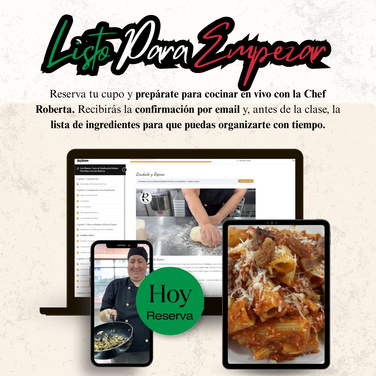 Amatriciana Romana — Clase en Vivo con Chef Roberta | 16 de Agosto 6 Clase de Amatriciana Romana en Vivo con Chef Roberta