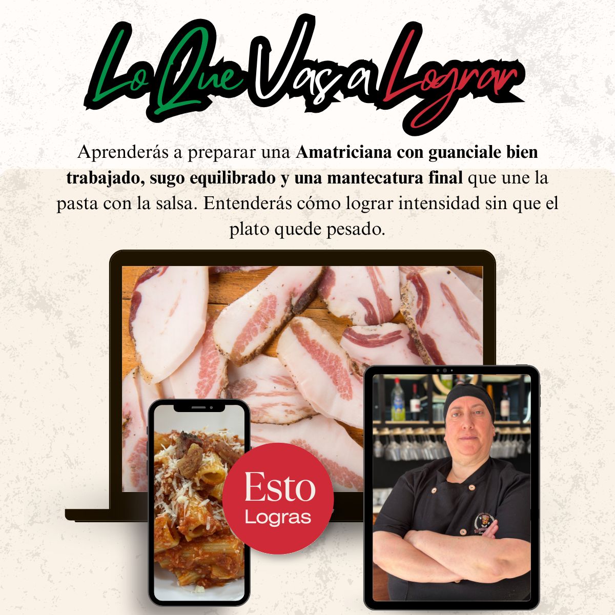 Amatriciana Romana — Clase en Vivo con Chef Roberta | 16 de Agosto 3 Clase de Amatriciana Romana en Vivo con Chef Roberta