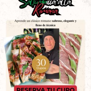 Clase de Saltimbocca alla Romana en Vivo con Chef Roberta